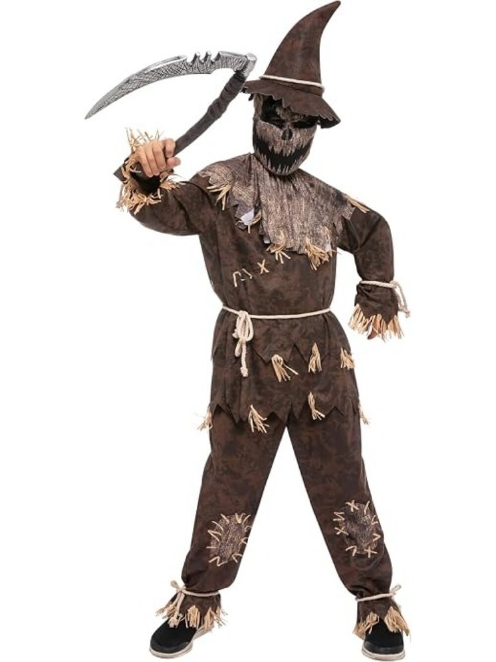 Spooktacular Creations Wicked Scarecrow Boys Halloween Costume Scary Size L
